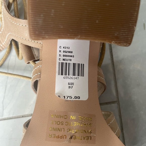 Worn once - super fun lace up heels from Anthropologie. Sexy & comfortable. - Picture 3 of 3